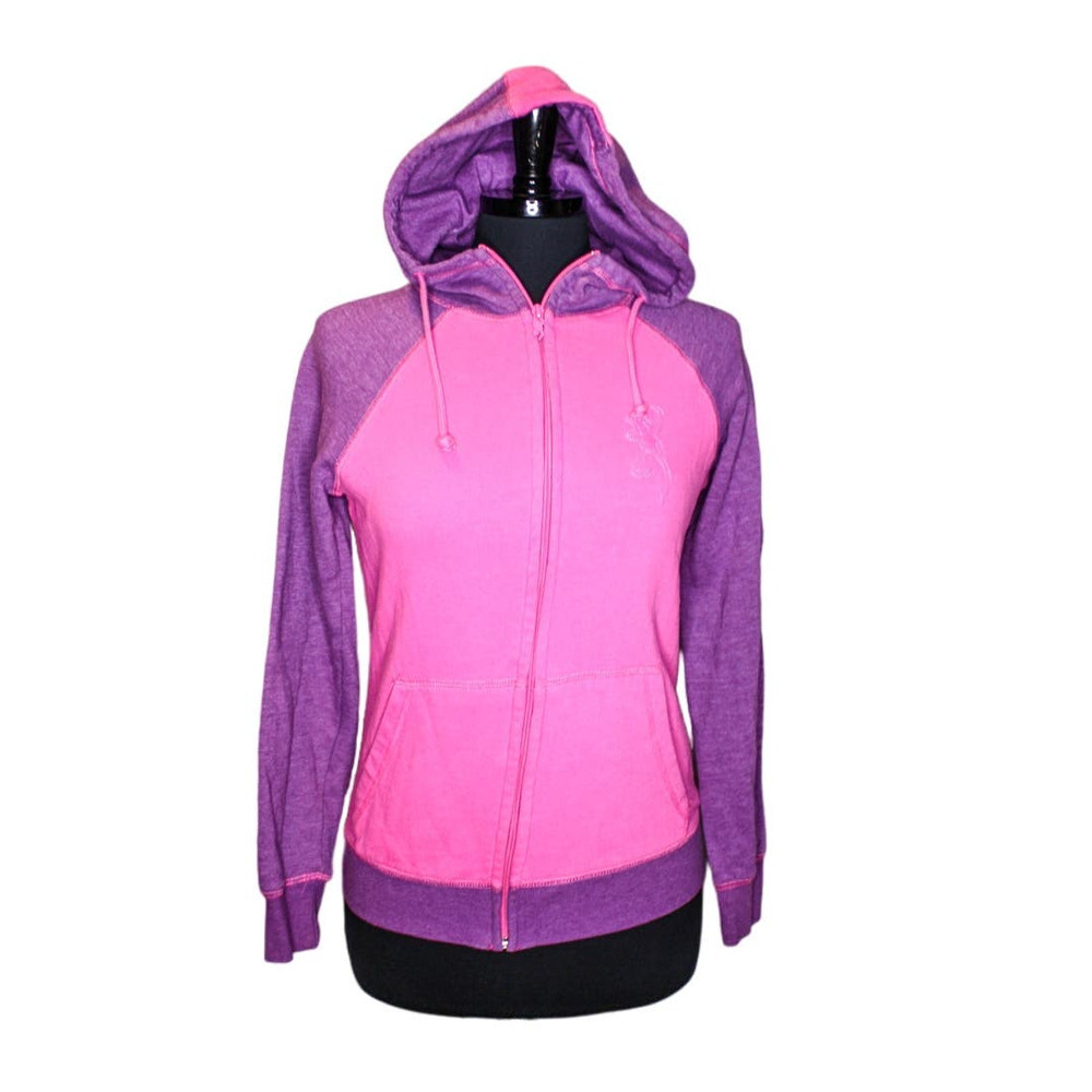 Browning Hoodie Sweatshirt Full Zip Pink Purple Size S